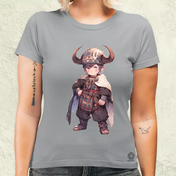 Chibi viking srác v4 női póló