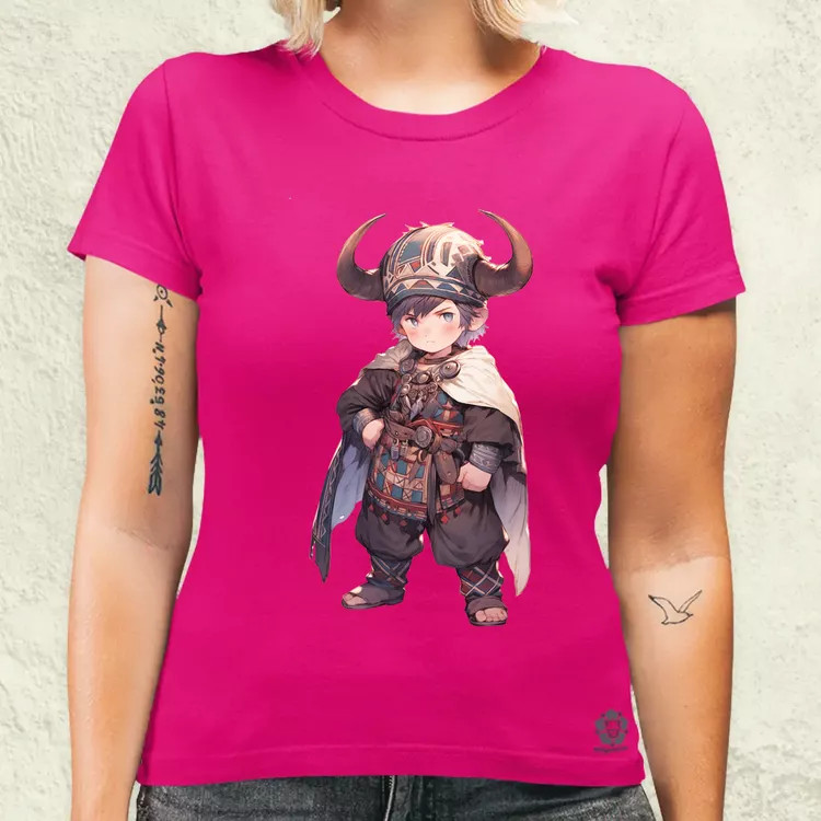 Chibi viking srác v4 női póló