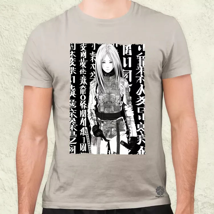Cyberpunk manga lány v1 férfi póló
