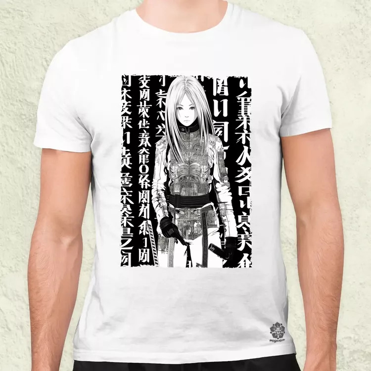Cyberpunk manga lány v1 férfi póló