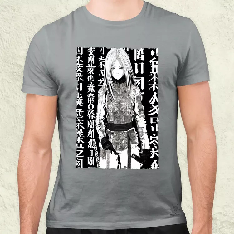Cyberpunk manga lány v1 férfi póló