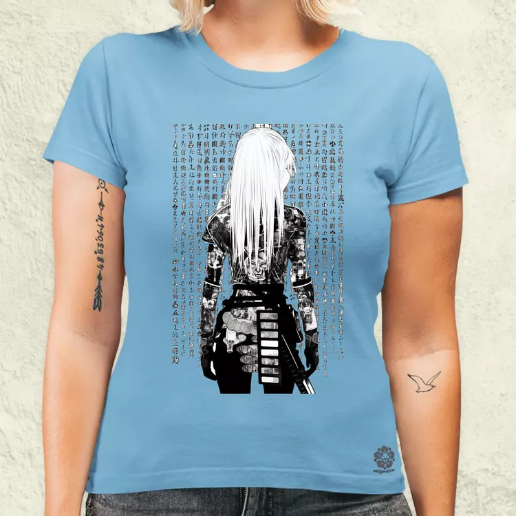 Cyberpunk manga lány v3 női póló
