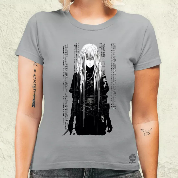 Cyberpunk manga lány v5 női póló