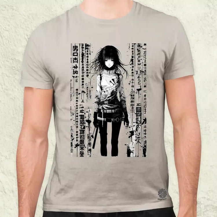 Cyberpunk manga lány v6 férfi póló