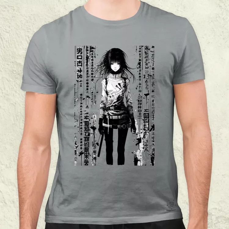 Cyberpunk manga lány v6 férfi póló