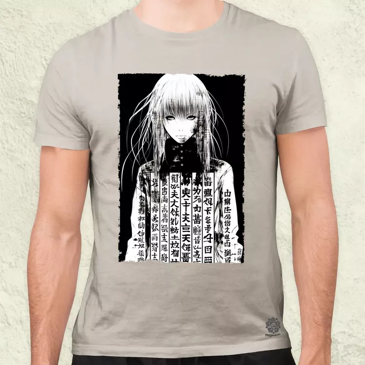 Cyberpunk manga lány v8 férfi póló