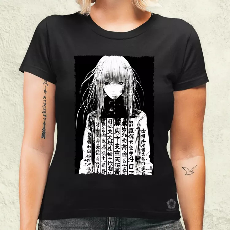 Cyberpunk manga lány v8 női póló