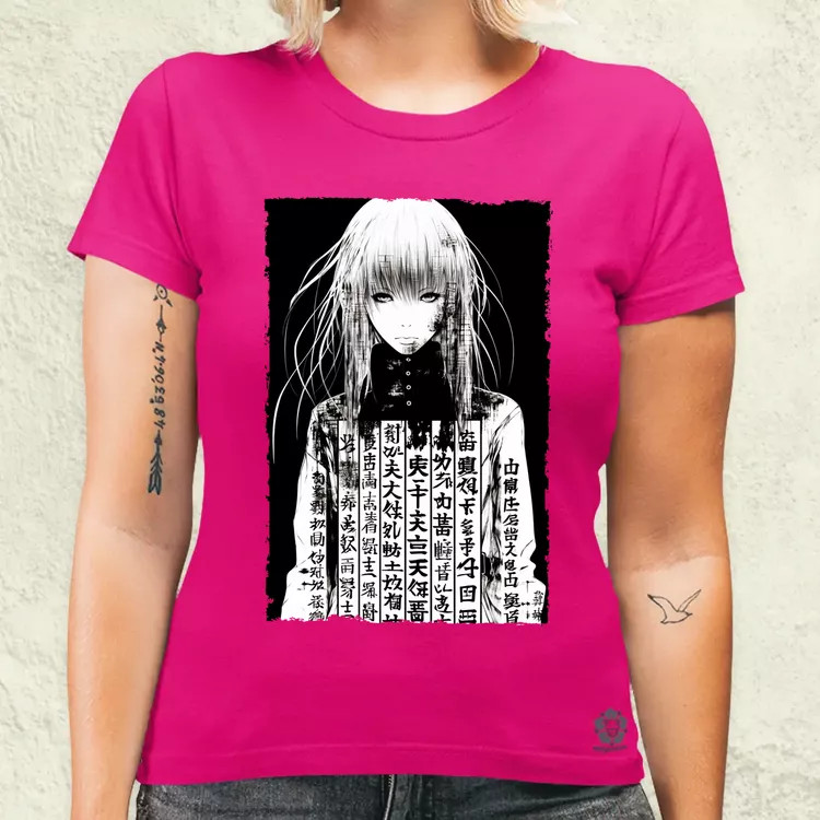 Cyberpunk manga lány v8 női póló