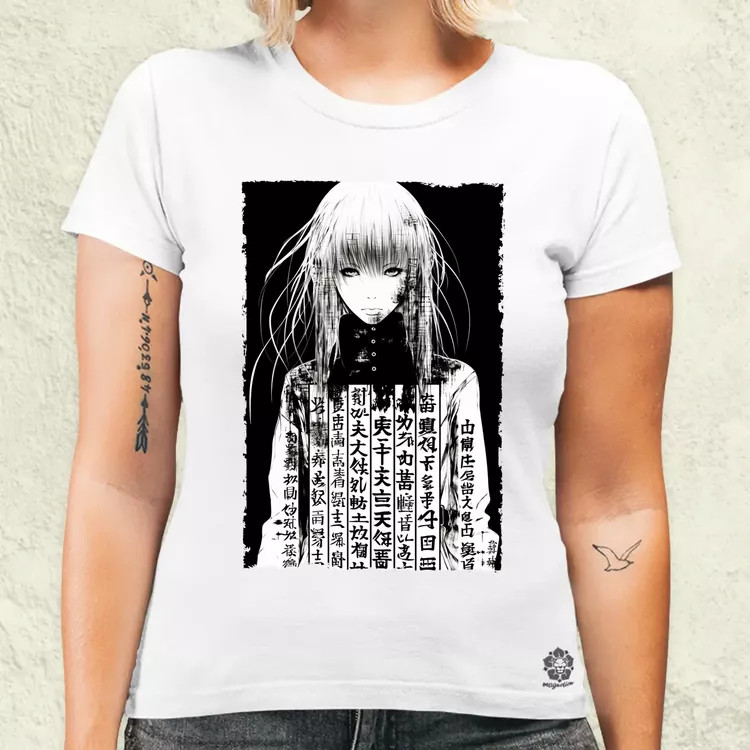 Cyberpunk manga lány v8 női póló