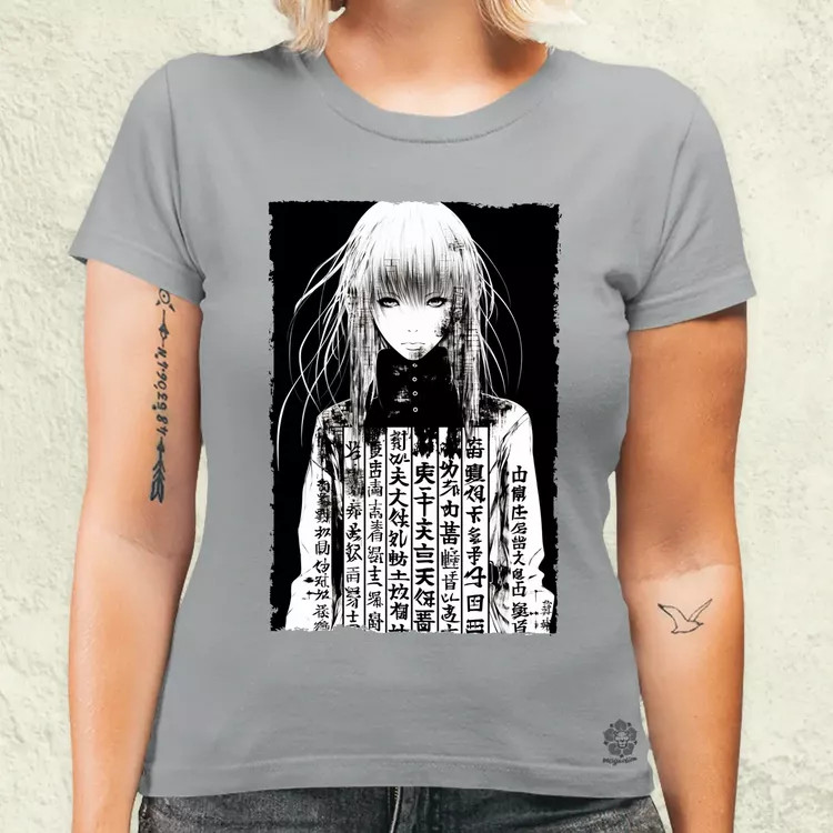 Cyberpunk manga lány v8 női póló