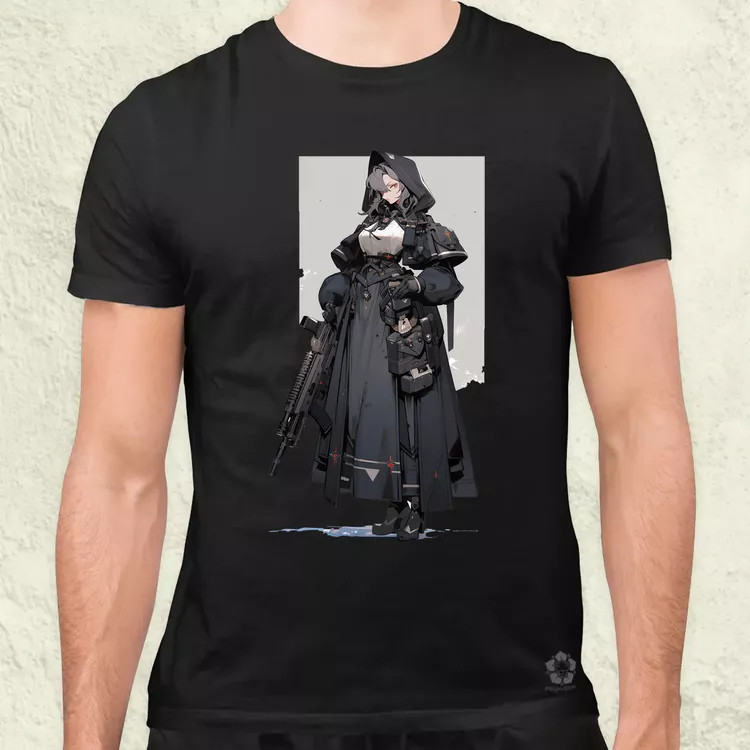 Dieselpunk anime apáca v2 férfi póló