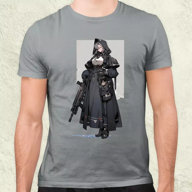 Dieselpunk anime apáca v2 férfi póló