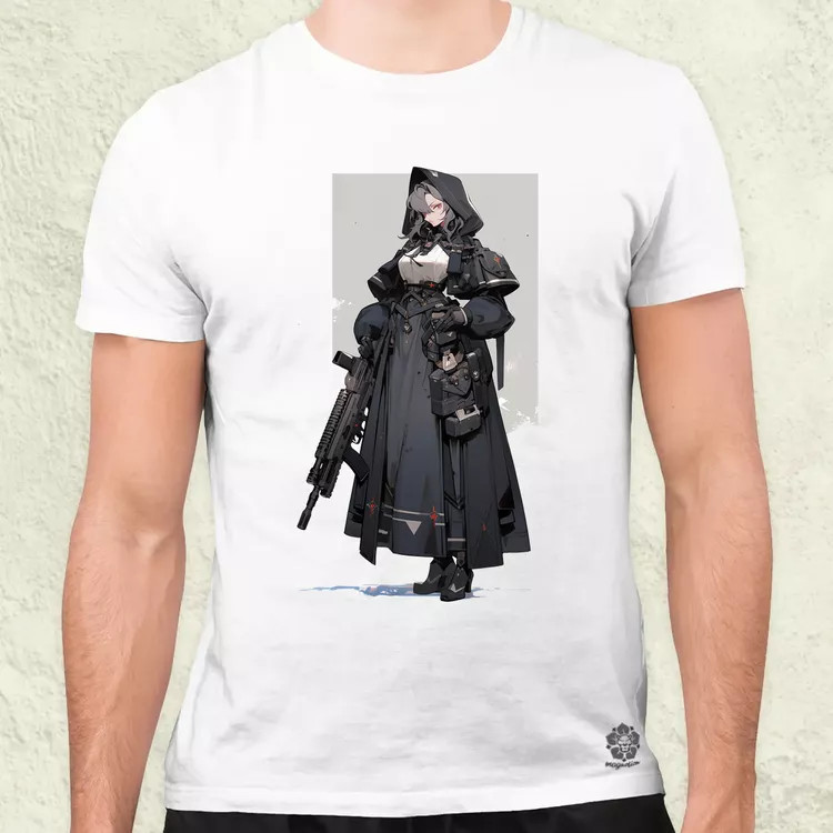 Dieselpunk anime apáca v2 férfi póló
