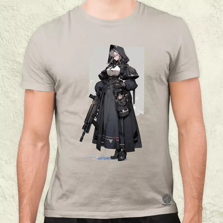 Dieselpunk anime apáca v2 férfi póló