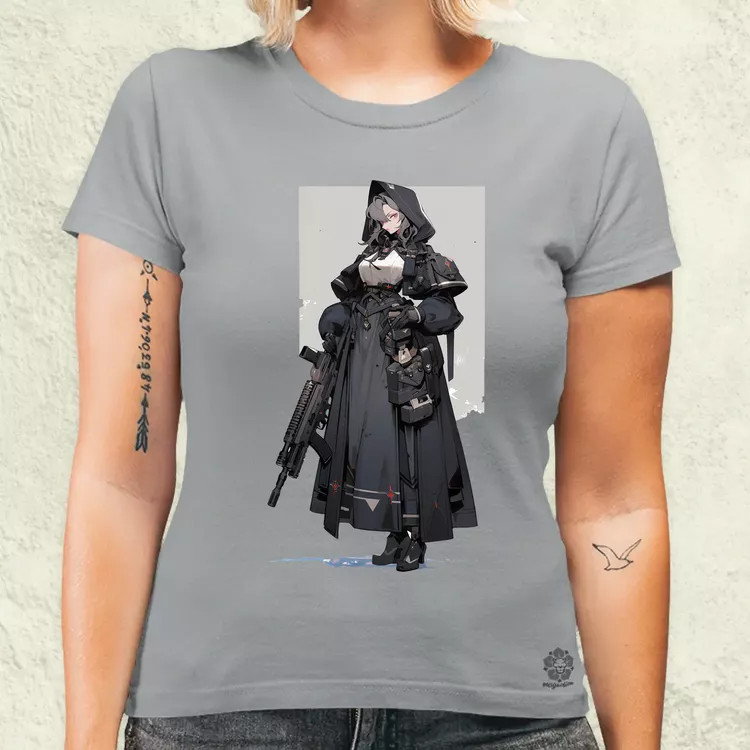 Dieselpunk anime apáca v2 női póló