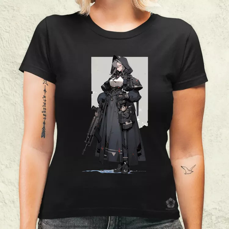 Dieselpunk anime apáca v2 női póló