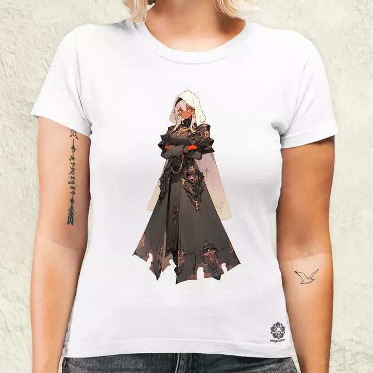 Dieselpunk anime apáca v5 női póló