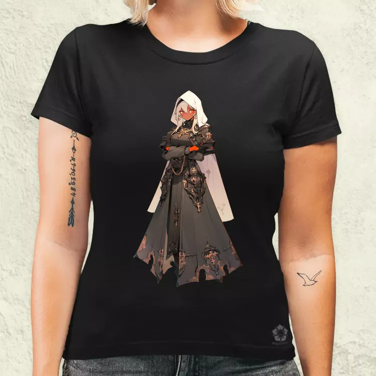 Dieselpunk anime apáca v5 női póló