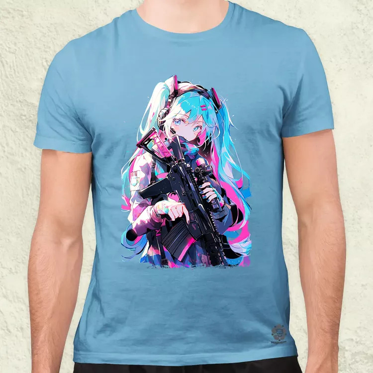 Hatsune Miku fanart v1 férfi póló