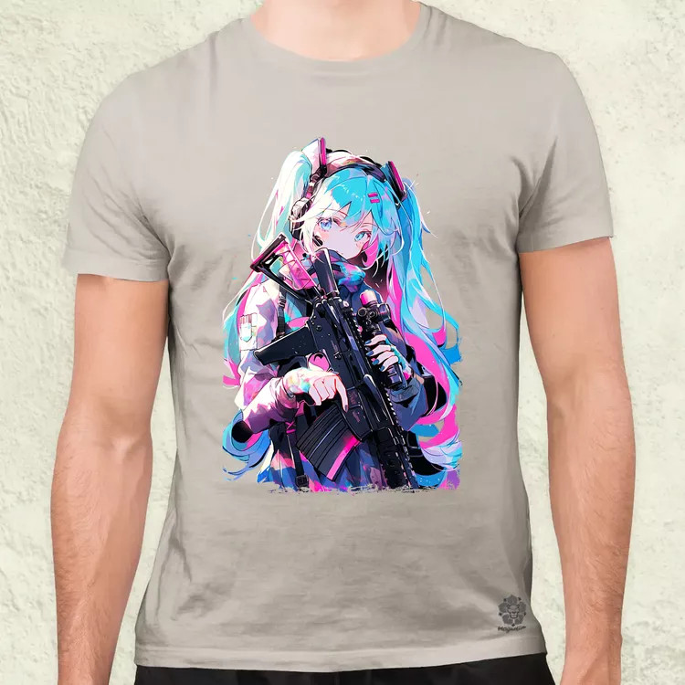 Hatsune Miku fanart v1 férfi póló