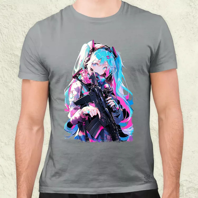 Hatsune Miku fanart v1 férfi póló