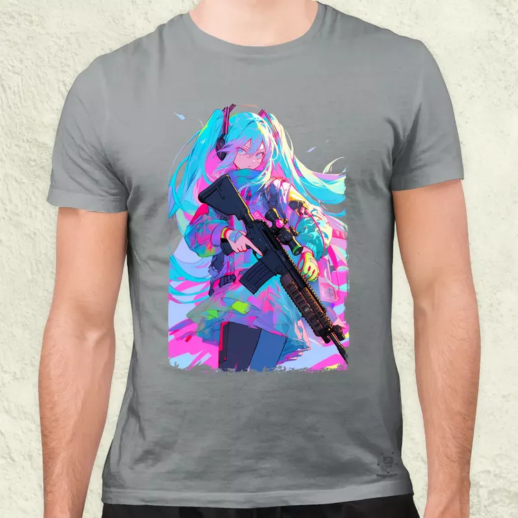 Hatsune Miku fanart v2 férfi póló