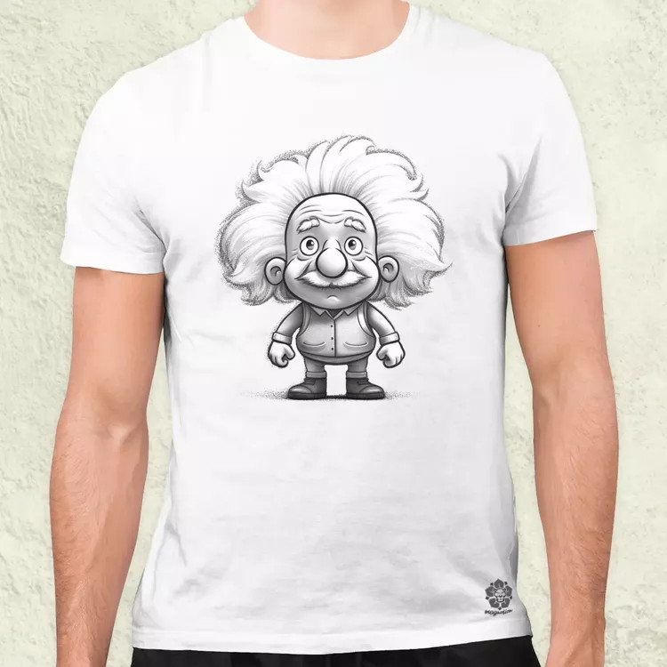 Kawaii Einstein v1 férfi póló