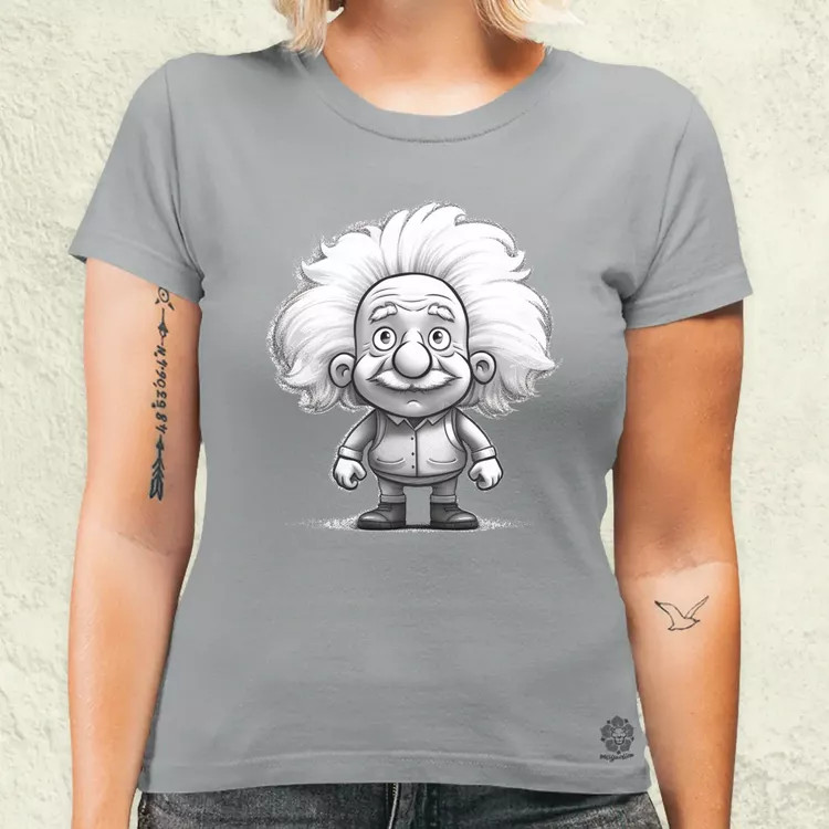 Kawaii Einstein v1 női póló