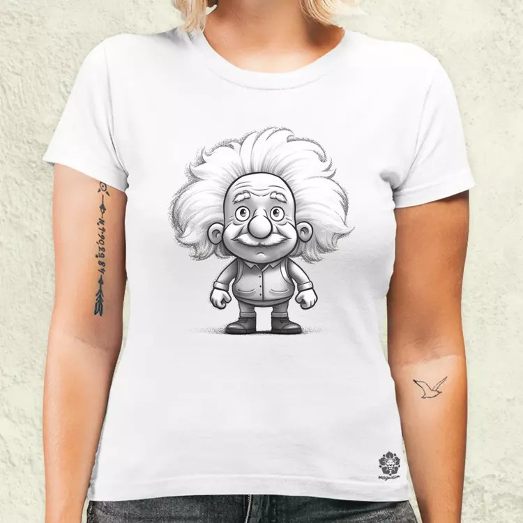 Kawaii Einstein v1 női póló