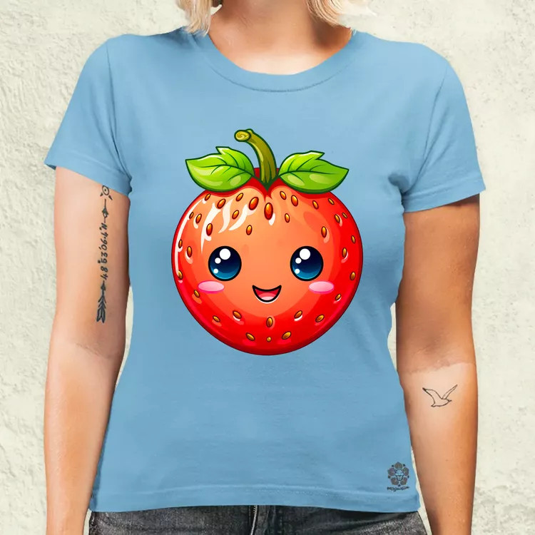 Kawaii eper női póló
