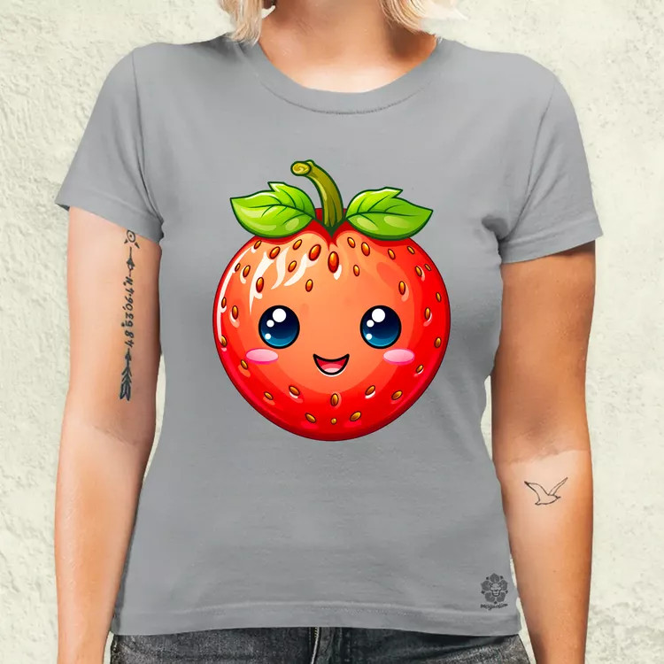 Kawaii eper női póló