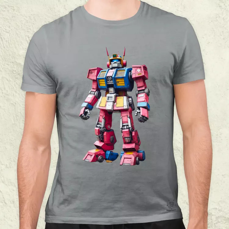Pink mecha férfi póló