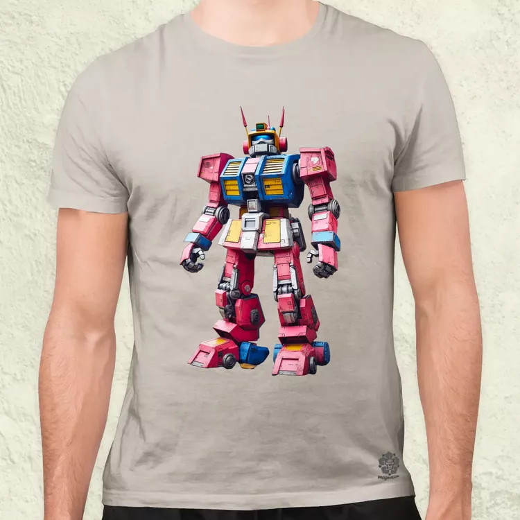 Pink mecha férfi póló