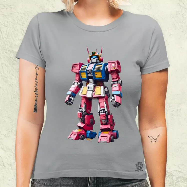 Pink mecha női póló