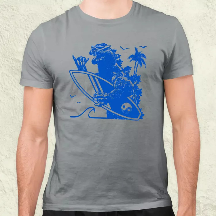 Szörfös Kaiju férfi póló