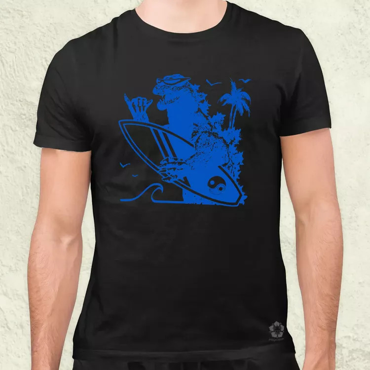 Szörfös Kaiju férfi póló