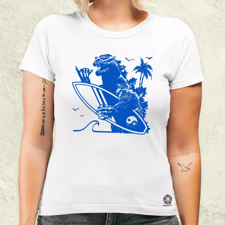 Szörfös Kaiju női póló