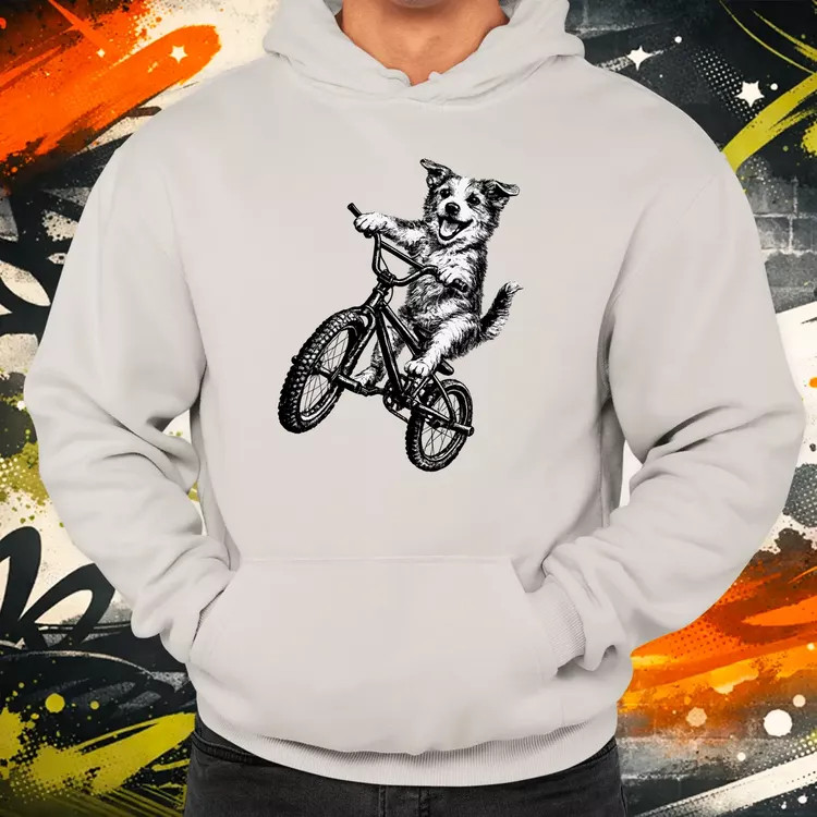 BMX kutya férfi pulóver
