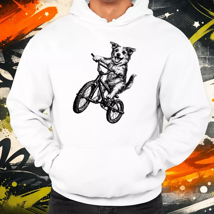 BMX kutya férfi pulóver