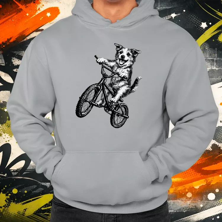 BMX kutya férfi pulóver