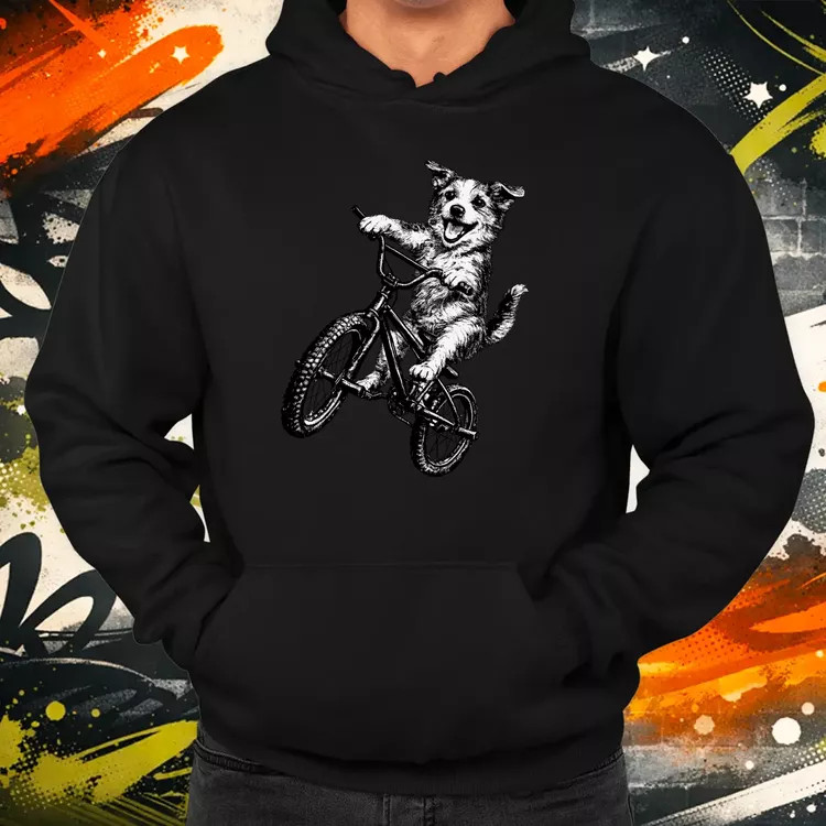 BMX kutya férfi pulóver
