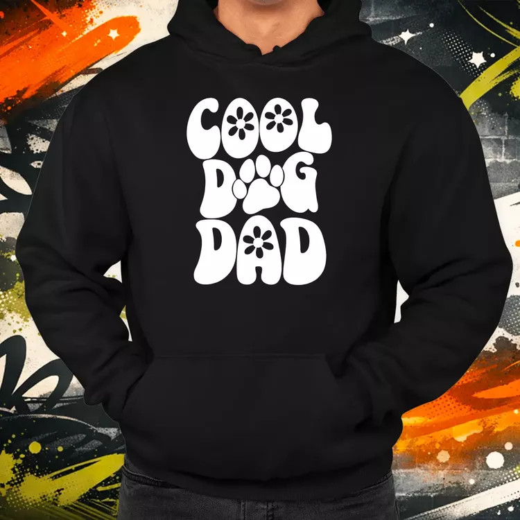 Dog dad fehér férfi pulóver