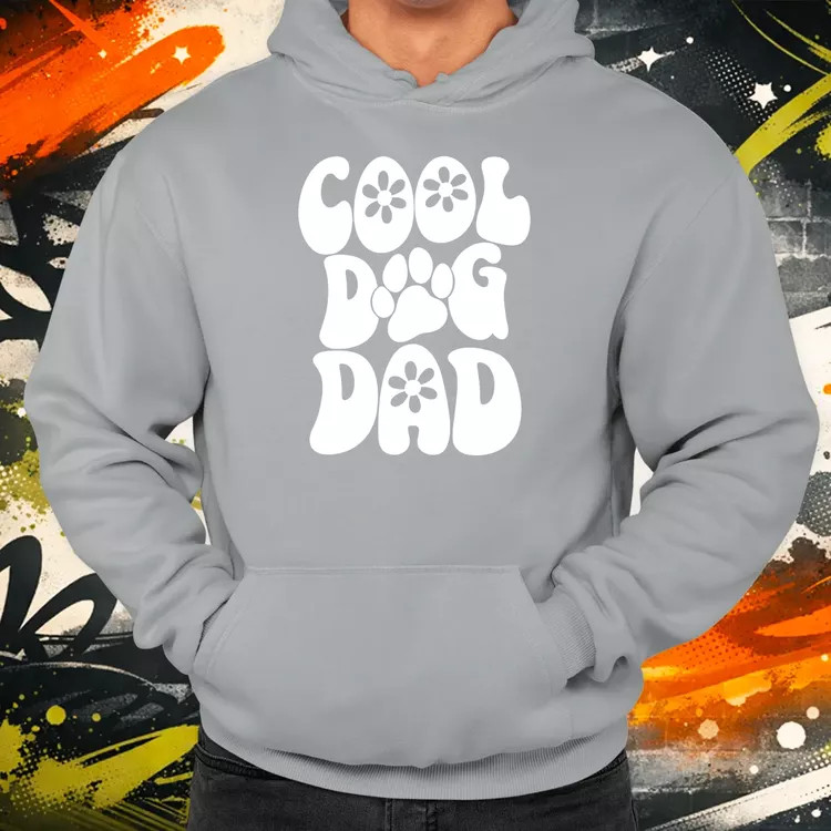 Dog dad fehér férfi pulóver
