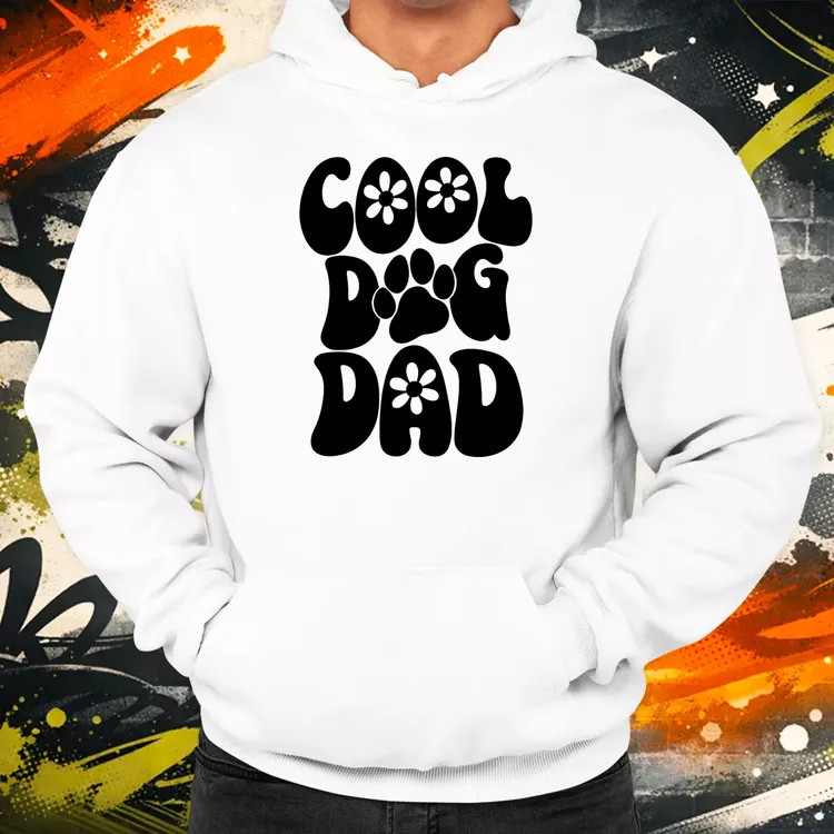 Dog dad fekete férfi pulóver