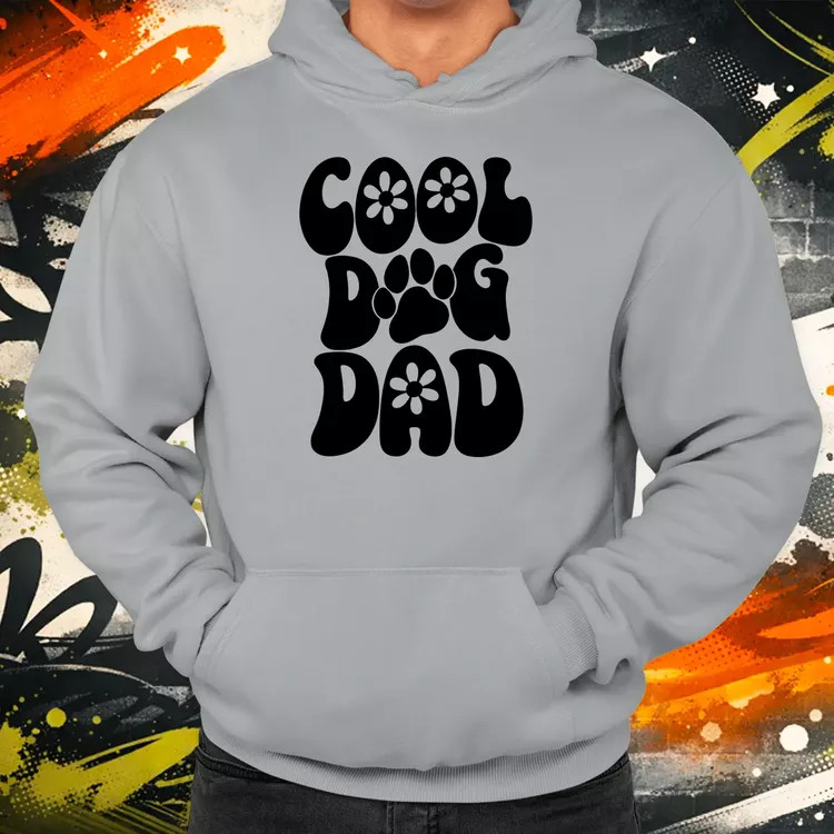Dog dad fekete férfi pulóver