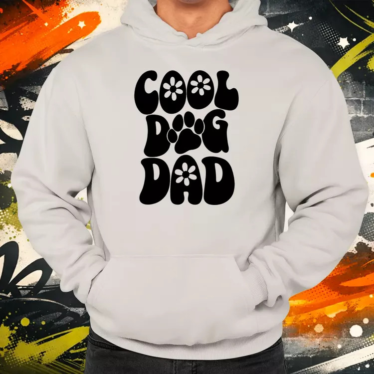 Dog dad fekete férfi pulóver