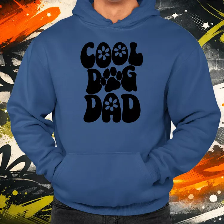Dog dad fekete férfi pulóver