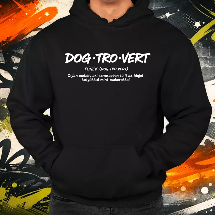 Dogtrovert fehér férfi pulóver