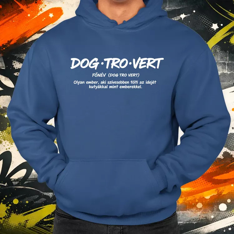 Dogtrovert fehér férfi pulóver