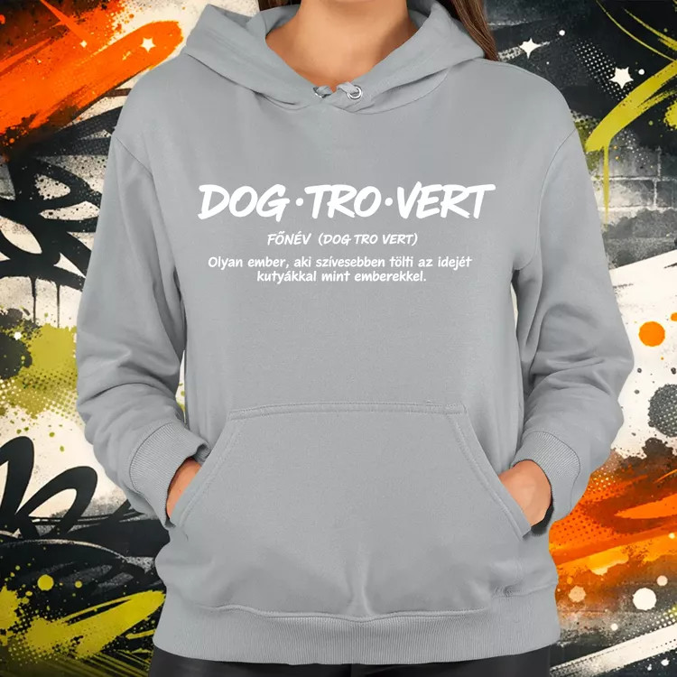 Dogtrovert fehér női pulóver